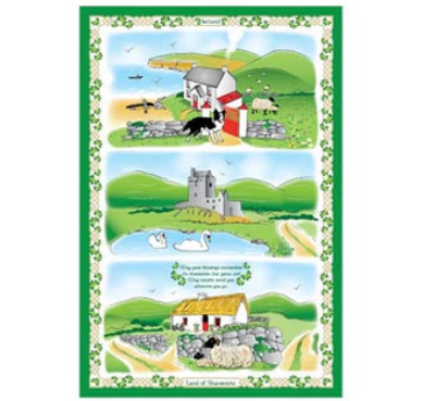 Land of Shamrocks Tea Towel Set of Two