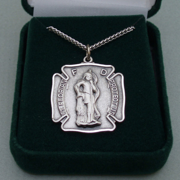 Sterling Silver St. Florian Medal