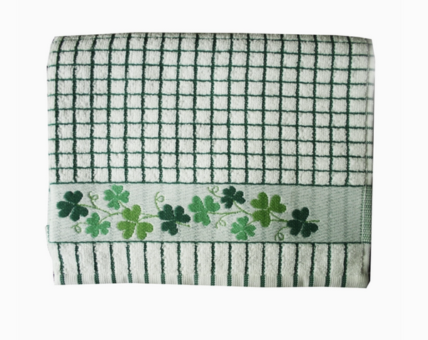 Shamrock Sprig Poli-Dri Jacquard Tea Towel