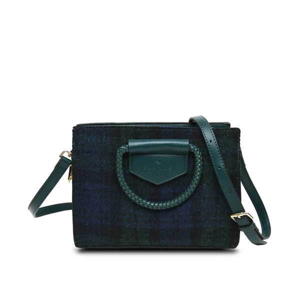 Islander Harris Tweed Arran Tote 'Black Watch Tartan'