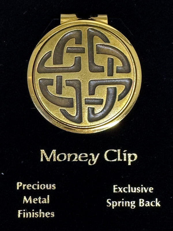 Gold Celtic Knot Money Clip