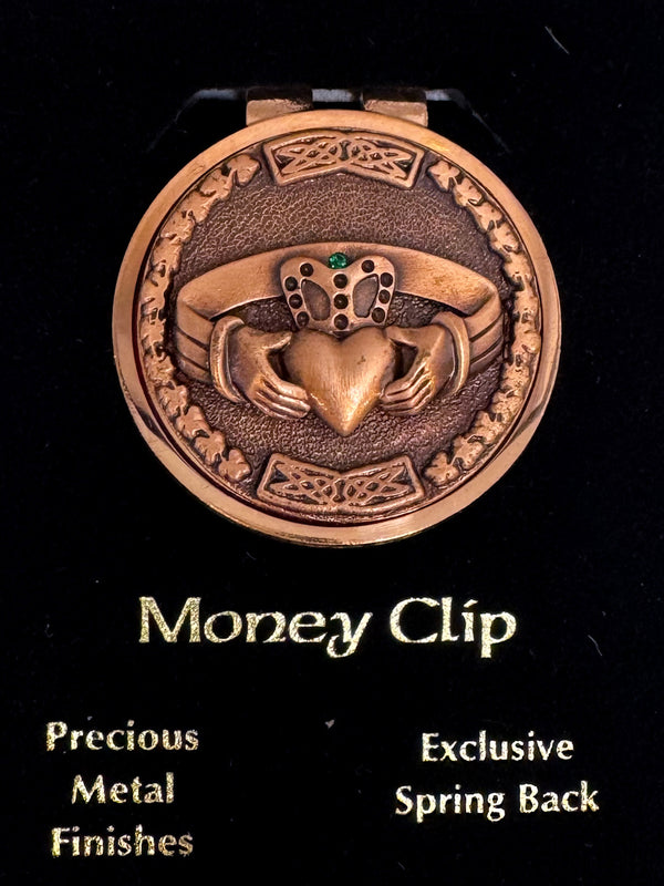 Copper Claddagh Money Clip