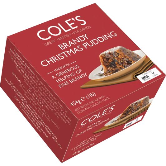 Cole's Brandy Christmas Pudding- 454g