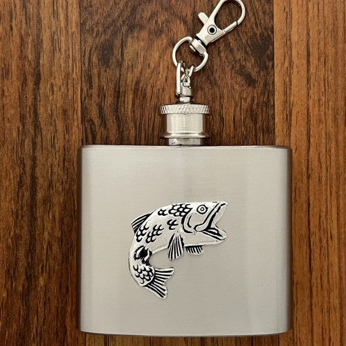 Salmon of Wisdom Flask Keychain- 2 oz