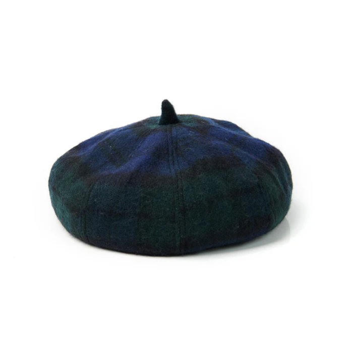 Islander Lambswool Bunnet Hat- Blackwatch Tartan