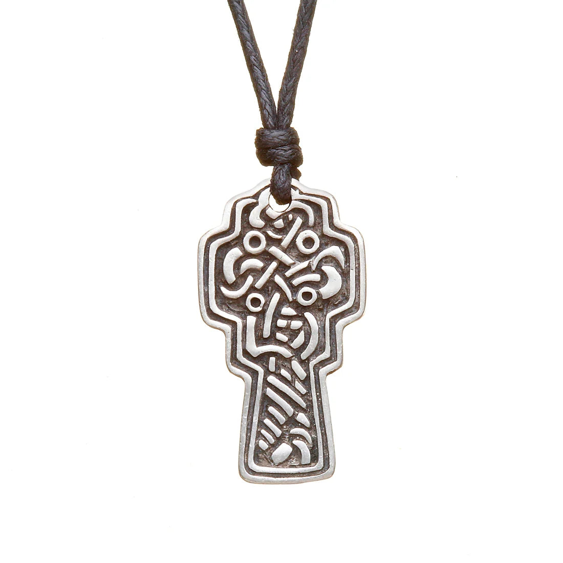 Heritage Collection Pewter Ornate Celtic Cross Necklace