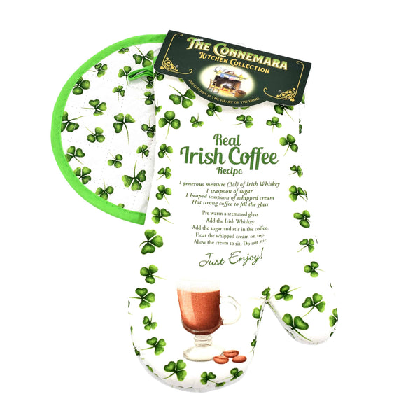 Connemara Kitchen Irish Coffee Oven Mitt And Pot Holder