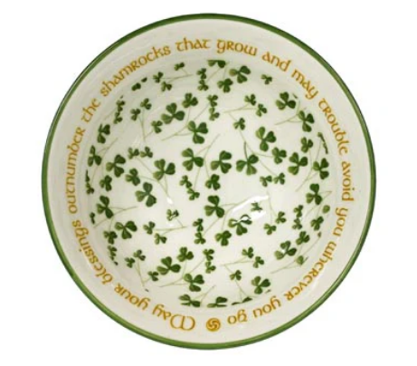 Irish Blessing Shamrock Bowl (11cm)