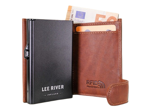 Lee River RFID Protected Pop-Up Leather Celtic Knot Wallet