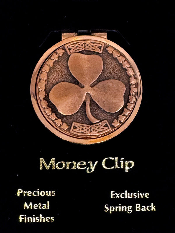 Copper Shamrock Money Clip