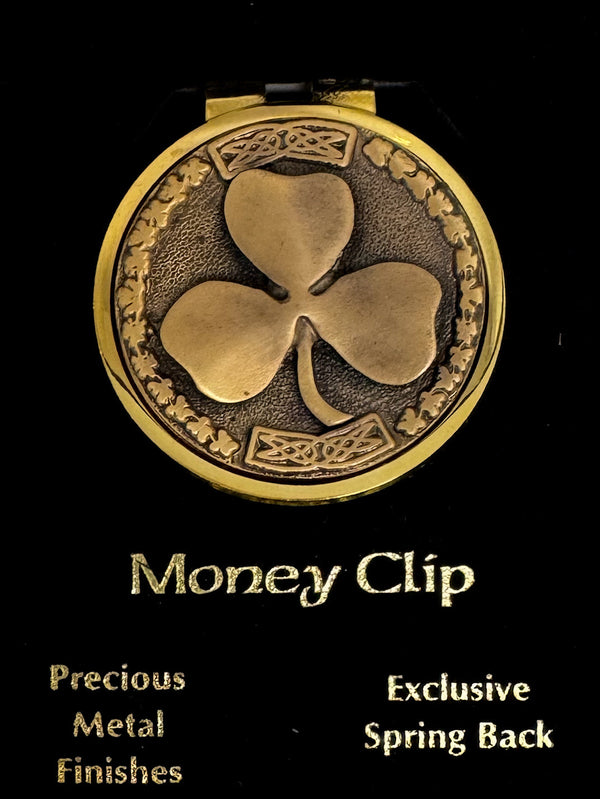 Gold Shamrock Money Clip