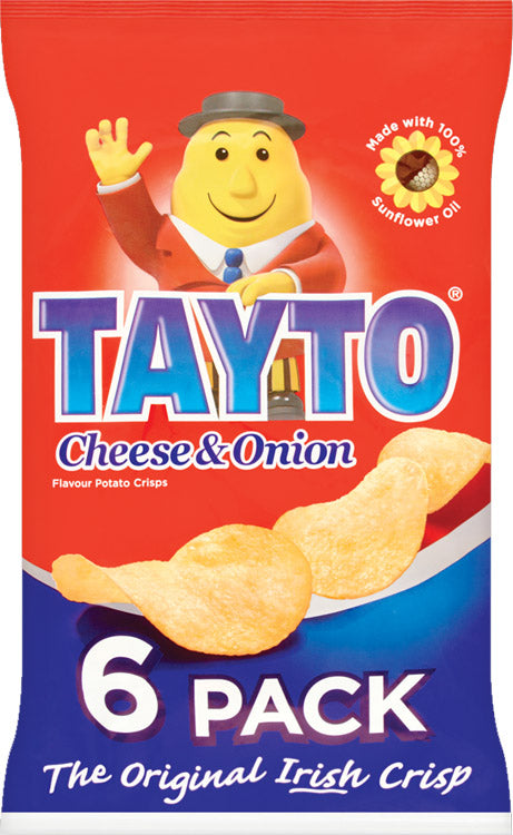 Tayto Cheese Onion Chip 6 Pack