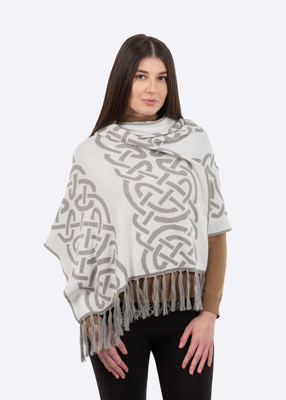 Traditional Celtic Knotwork Cotton Shawl