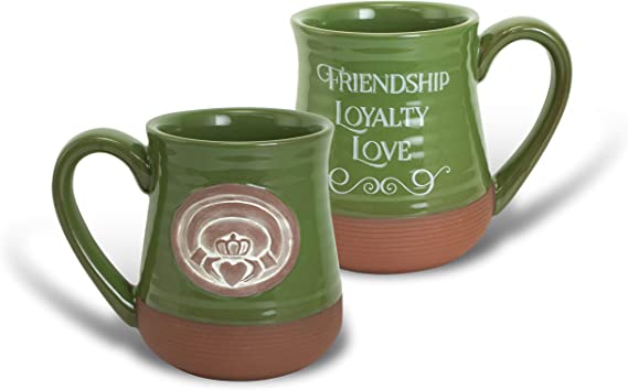 Green Claddagh Mug