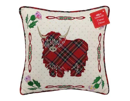 Scottish Highland Cow Pillow
