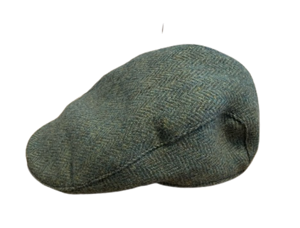 Hanna Hats Tweed Donegal Touring Cap- Light Green